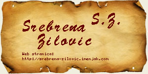 Srebrena Žilović vizit kartica